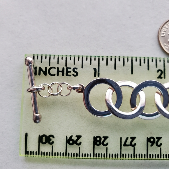 Sterling Circle Link Bracelet by C^A 8" (23.4g) - Picture 15 of 15